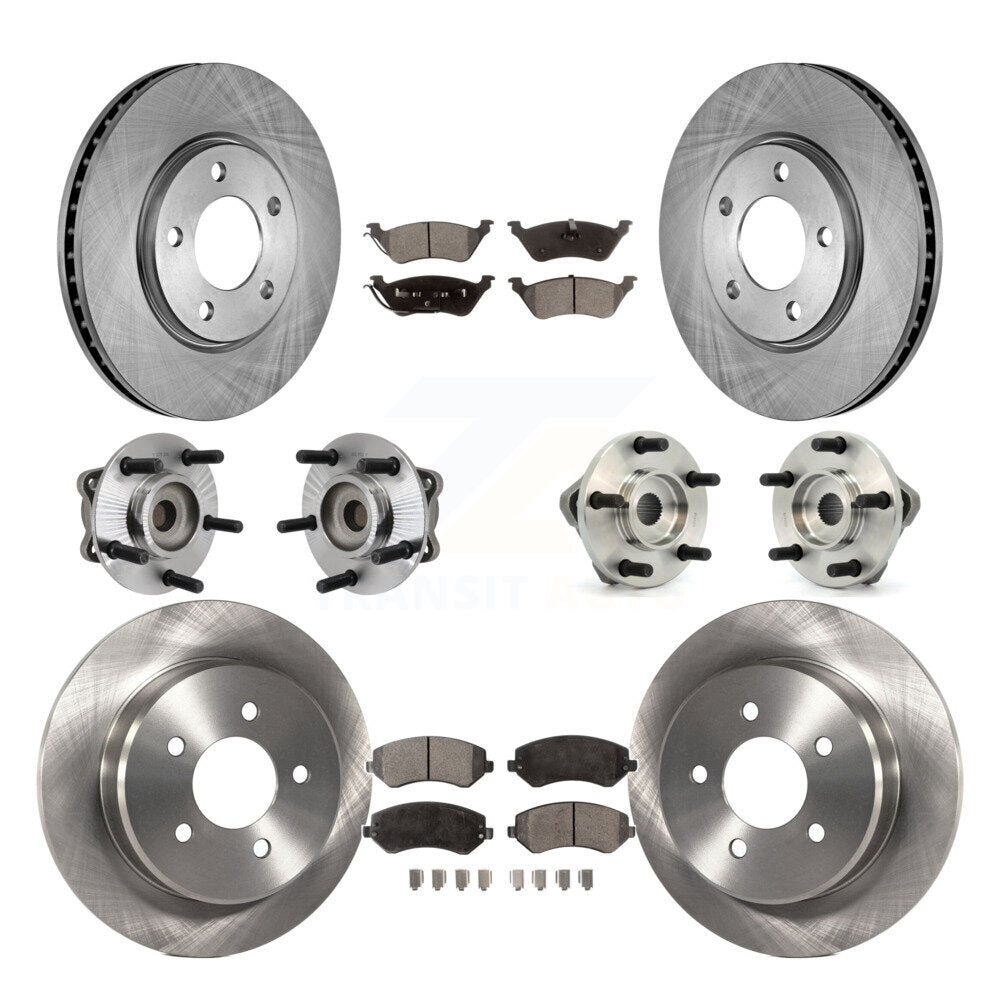 Kit de Rotor et plaquettes de frein à disque, roulement de moyeu avant et arrière (10 pièces) pour Chrysler Voyage