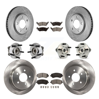 Kit de Rotor et plaquettes de frein à disque, roulement de moyeu avant et arrière (10 pièces) pour Chrysler Voyage