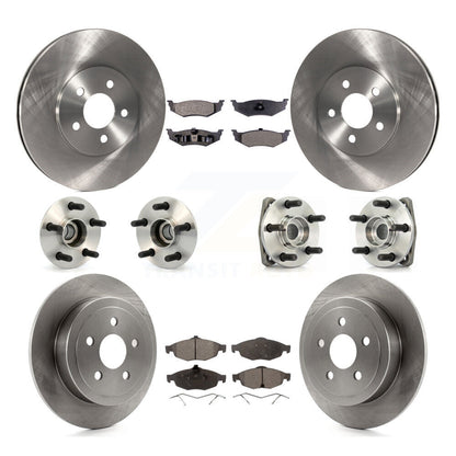 Kit de Rotor et de plaquettes de frein, roulement de moyeu avant et arrière (10 pièces) pour Chrysler Sebring Dodge
