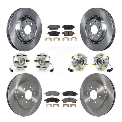 Kit de Rotor et plaquettes de frein à disque, roulement de moyeu avant et arrière (10 pièces) pour Cadillac SRX AW