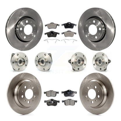 Kit de Rotor et de plaquettes de frein, roulement de moyeu avant et arrière (10 pièces) pour Volvo S60 XC70 V70 S8