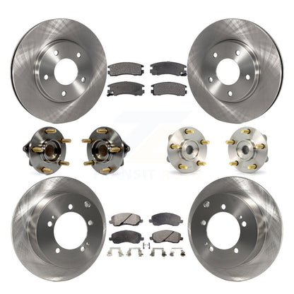Kit de rotors et plaquettes de frein à disque, roulement de moyeu avant et arrière (10 pièces) pour Mitsubishi Eclips