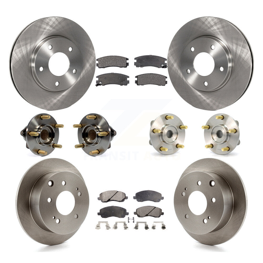 Kit de rotor et de plaquettes de frein à disque, roulement de moyeu avant et arrière (10 pièces) pour Mitsubishi Galan