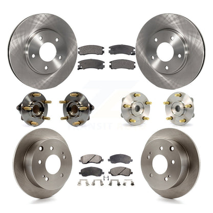 Kit de rotor et de plaquettes de frein à disque, roulement de moyeu avant et arrière (10 pièces) pour Mitsubishi Galan