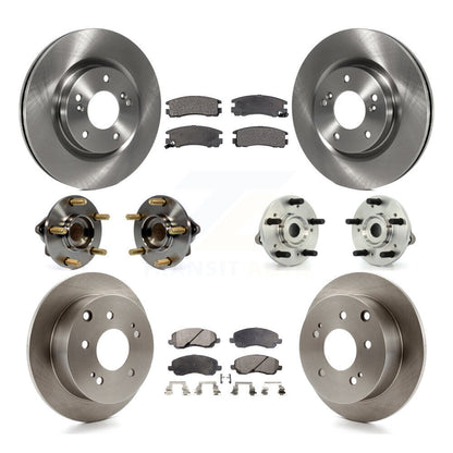 Kit de plaquettes de Rotor de frein, roulement de moyeu avant et arrière (10 pièces) pour Mitsubishi Eclipse Galan