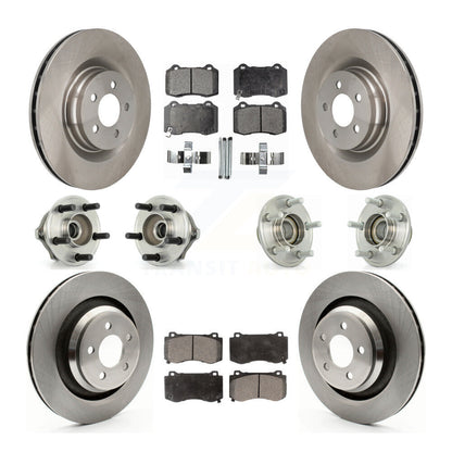 Kit de plaquettes de Rotor de frein, roulement de moyeu avant et arrière (10 pièces) pour Chrysler 300 Dodge Charge