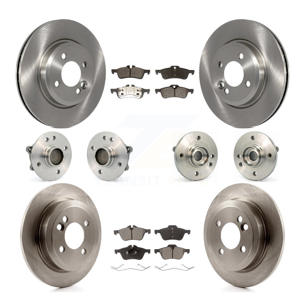 Kit de rotors et plaquettes de frein à disque, roulements de moyeu avant et arrière (10 pièces) pour Mini Cooper