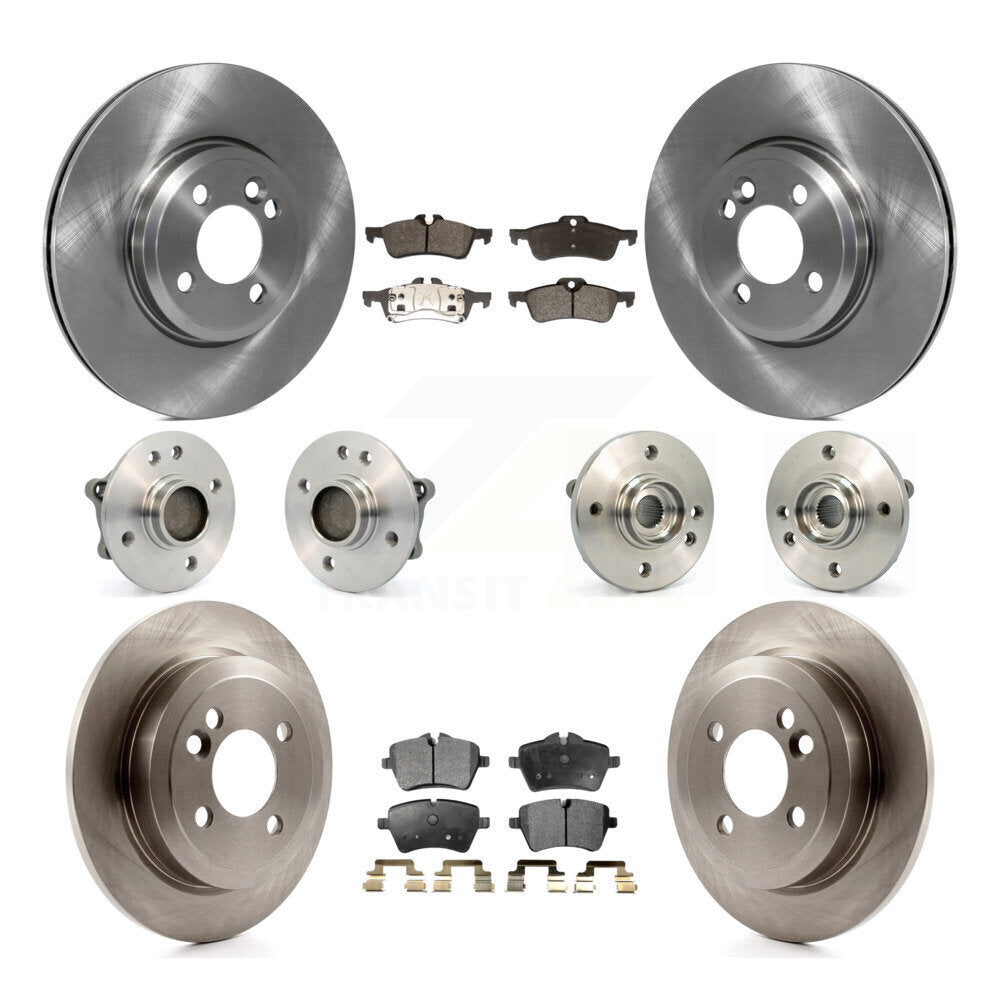 Kit de rotors et plaquettes de frein à disque, roulements de moyeu avant et arrière (10 pièces) pour Mini Cooper