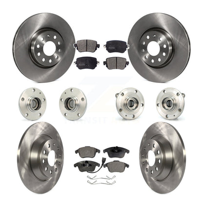 Kit de rotor et de plaquettes de frein à disque, roulement de moyeu avant et arrière (10 pièces) pour Audi Q 2016 – 2018