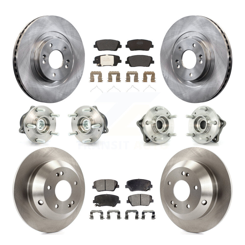 Kit de plaquettes de Rotor de frein, roulement de moyeu avant et arrière (10 pièces) pour Kia Sorento FW 2014 – 2015