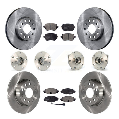 Kit de plaquettes de Rotor de frein, roulement de moyeu avant et arrière (10 pièces) pour Volkswagen Golf SportWage
