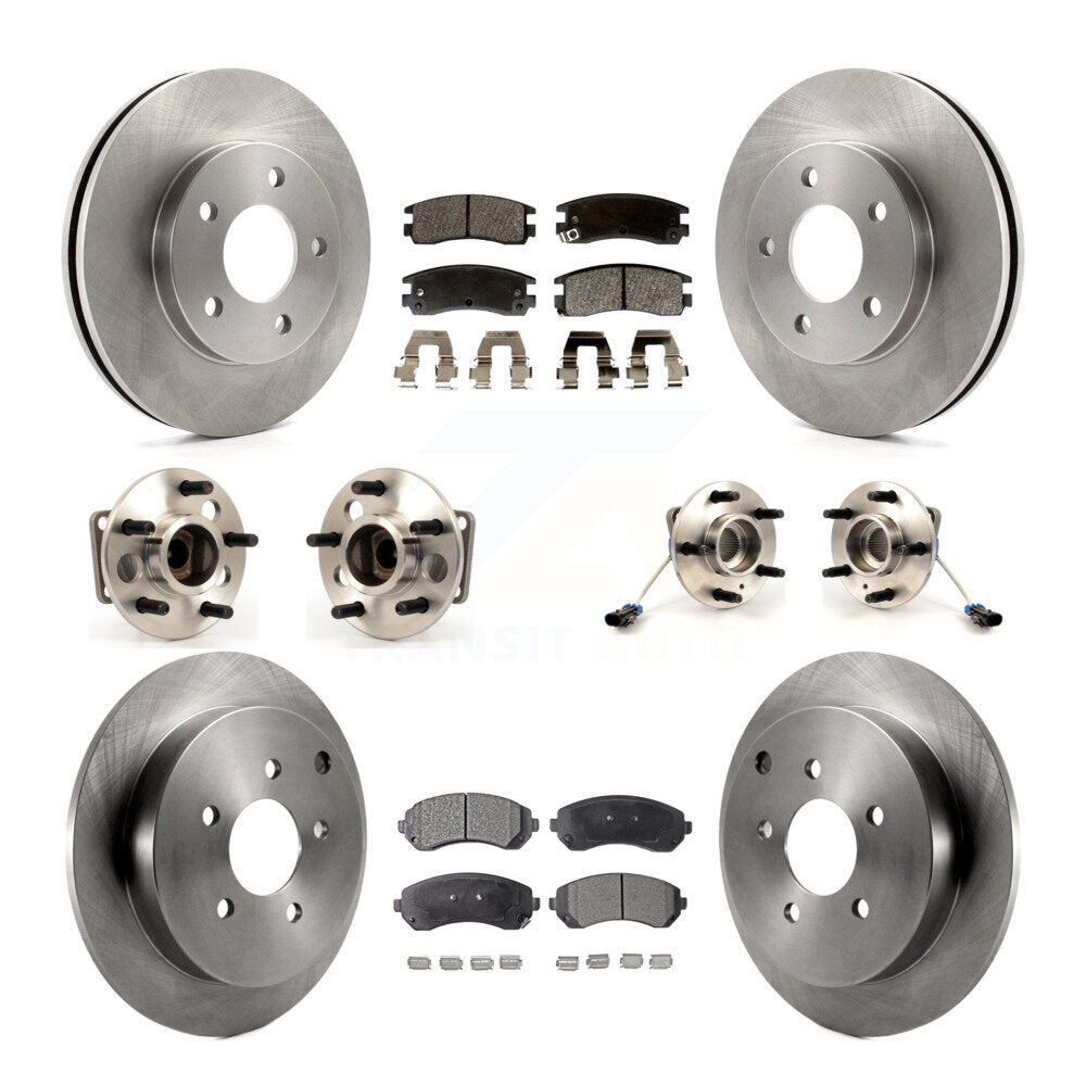 Kit de rotors et plaquettes de frein à disque, roulements de moyeu avant et arrière (10 pièces) pour Pontiac Aztek