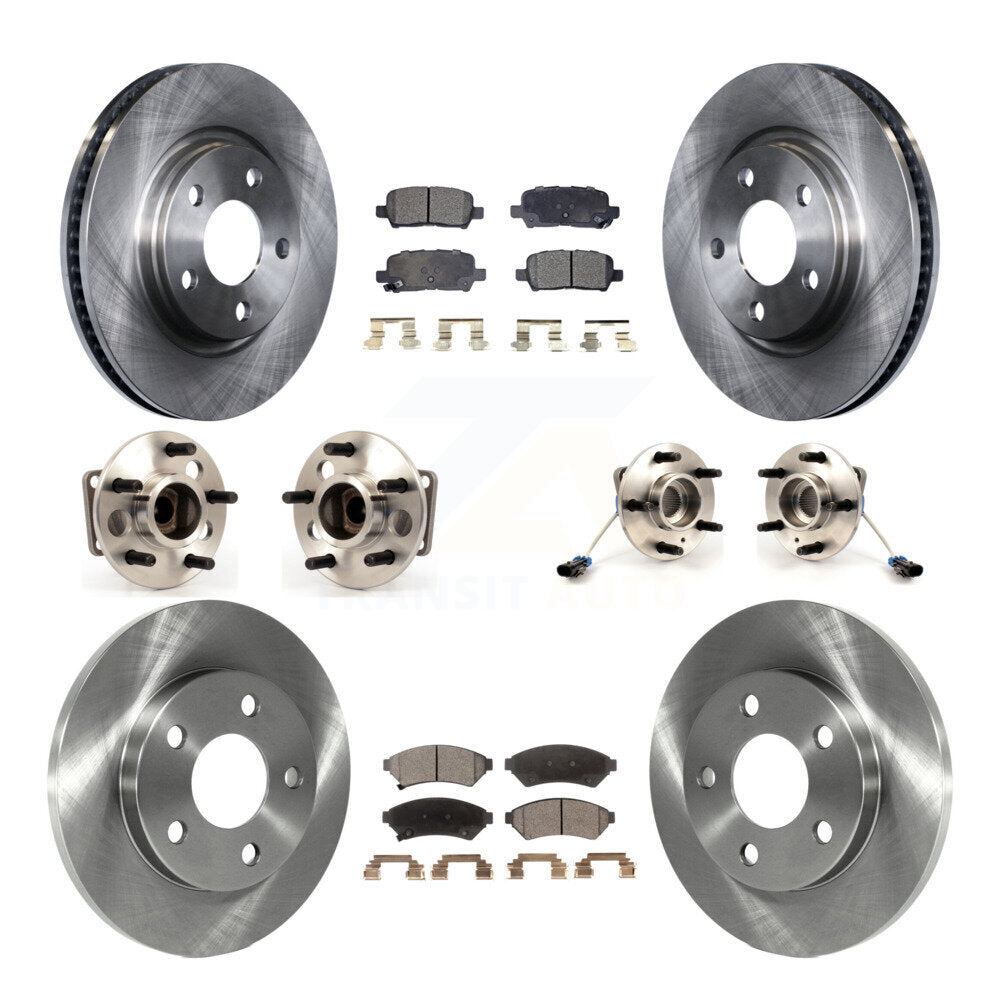 Kit de Rotor et de plaquettes de frein, roulement de moyeu avant et arrière (10 pièces) pour Buick LaCrosse Pontia