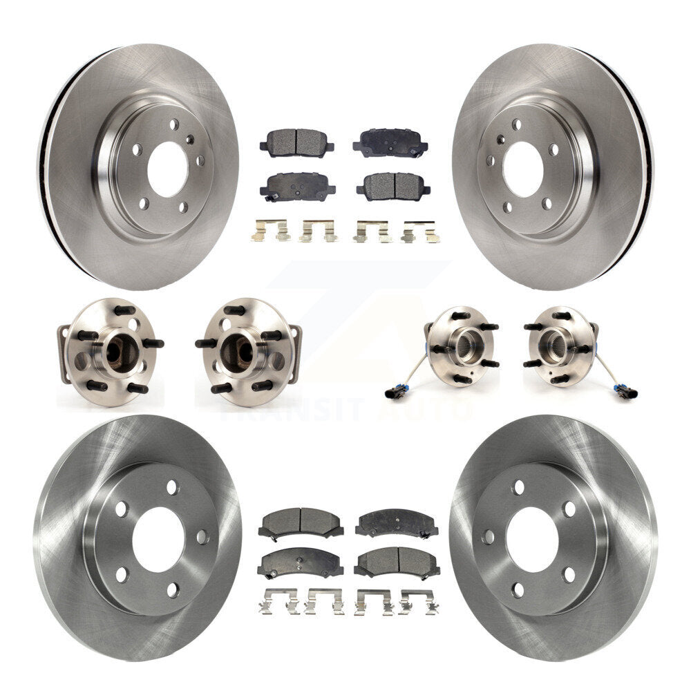 Kit de Rotor et de plaquettes de frein, roulement de moyeu avant et arrière (10 pièces) pour Chevrolet Impala Limite