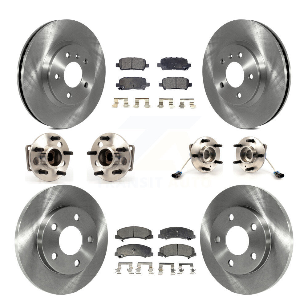 Kit de Rotor et de plaquettes de frein, roulement de moyeu avant et arrière (10 pièces) pour Chevrolet Impala Limite