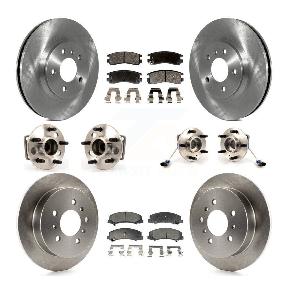Kit de Rotor et de plaquettes de frein, roulement de moyeu avant et arrière (10 pièces) pour Chevrolet Impala Mont