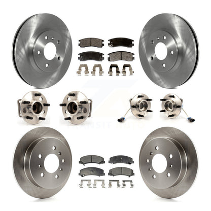 Kit de Rotor et de plaquettes de frein, roulement de moyeu avant et arrière (10 pièces) pour Chevrolet Impala Mont
