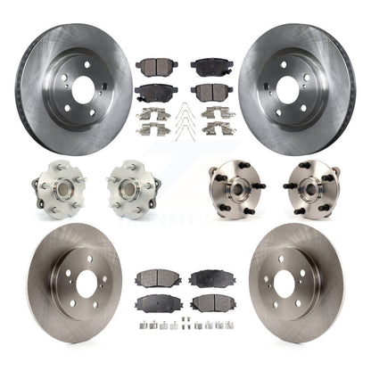 Kit de rotors et plaquettes de frein, roulement de moyeu avant et arrière (10 pièces), pour Toyota Corolla iM Scio