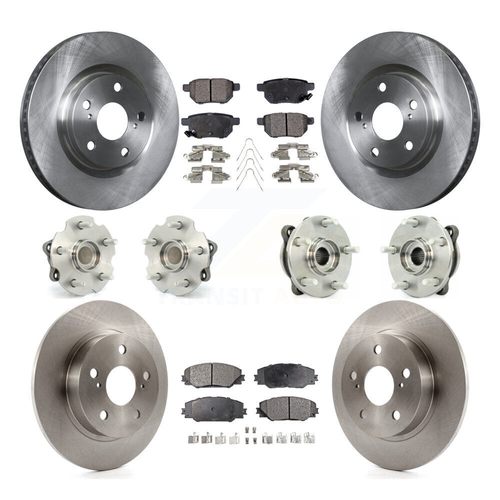 Kit de rotor et de plaquettes de frein à disque, ensemble de roulements de moyeu avant et arrière (10 pièces) pour Scion t