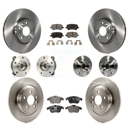 Kit de rotors et plaquettes de frein avec roulement de moyeu avant et arrière (10 pièces) pour Volvo S60 AW 2013-2014