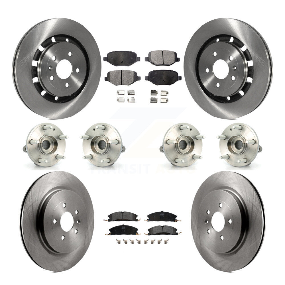 Kit de plaquettes de Rotor de frein à disque, roulement de moyeu avant et arrière (10 pièces) pour Ford Explorer Polic