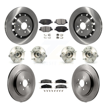 Kit de plaquettes de Rotor de frein à disque, roulement de moyeu avant et arrière (10 pièces) pour Ford Explorer Polic