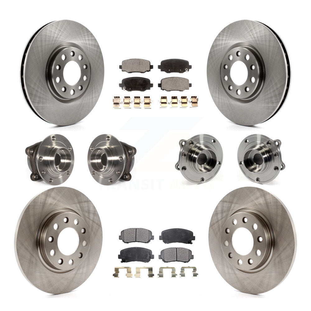 Kit de plaquettes de Rotor de frein, roulement de moyeu avant et arrière (10 pièces) pour Chrysler 200 AW 2015 – 2017
