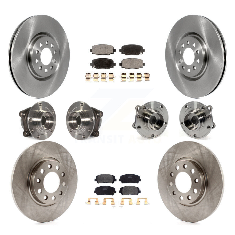 Kit de plaquettes de Rotor de frein, roulement de moyeu avant et arrière (10 pièces) pour Chrysler 200 AW 2015 – 2017