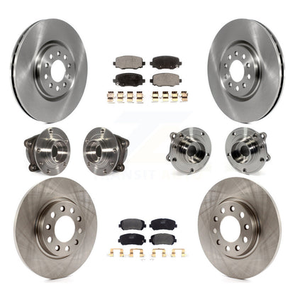 Kit de plaquettes de Rotor de frein, roulement de moyeu avant et arrière (10 pièces) pour Chrysler 200 AW 2015 – 2017