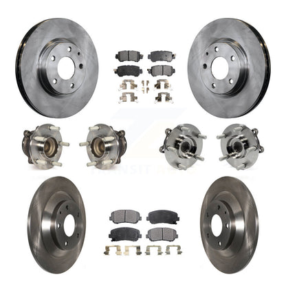 Kit de rotor et de plaquettes de frein avec roulement de moyeu avant et arrière (10 pièces) pour Mazda CX-5 FW 2013 – 2015
