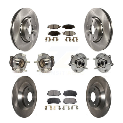 Kit de rotors et plaquettes de frein à disque, roulements de moyeu avant et arrière (10 pièces) pour Mazda CX-5