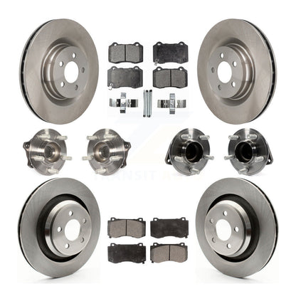 Kit de Rotor et de plaquettes de frein, roulement de moyeu avant et arrière (10 pièces) pour Dodge Charger Challenge