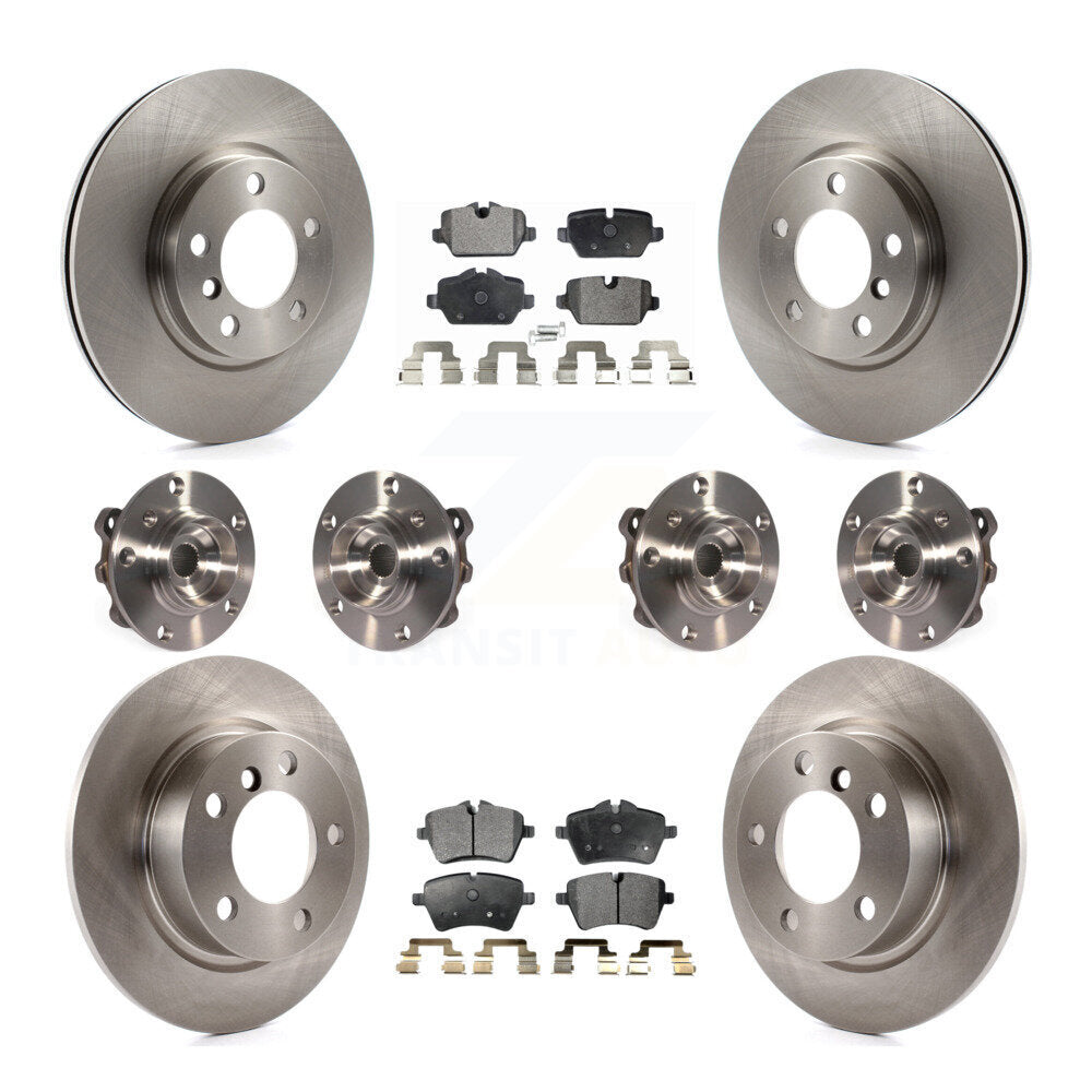 Kit de Rotor et de plaquettes de frein, roulement de moyeu avant et arrière (10 pièces) pour Mini Cooper Countryma