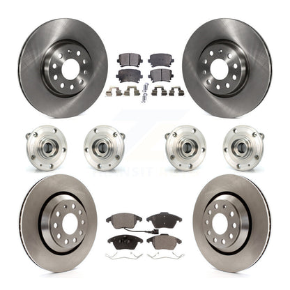 Kit de Rotor et de plaquettes de frein, roulement de moyeu avant et arrière (10 pièces) pour Volkswagen Passat CC AW