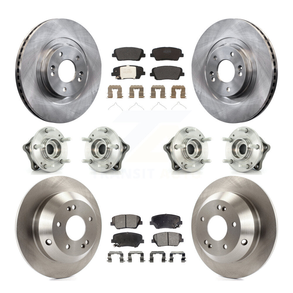 Kit de plaquettes de Rotor de frein, roulement de moyeu avant et arrière (10 pièces) pour Kia Sorento AW 2014 – 2015