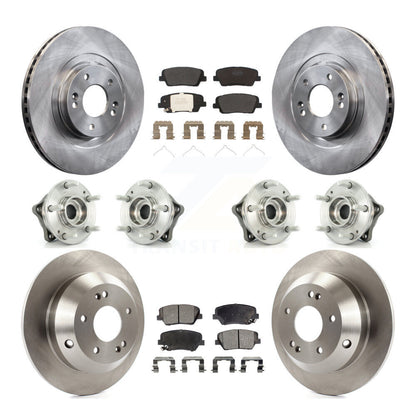 Kit de plaquettes de Rotor de frein, roulement de moyeu avant et arrière (10 pièces) pour Kia Sorento AW 2014 – 2015