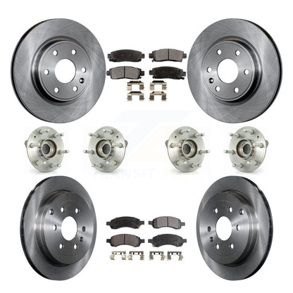 Kit de Rotor et de plaquettes de frein, roulement de moyeu avant et arrière (10 pièces) pour GMC Acadia Buick Enclav