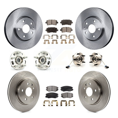 Kit de rotor et de plaquettes de frein à disque, roulement de moyeu avant et arrière (10 pièces) pour Buick Allur 2010
