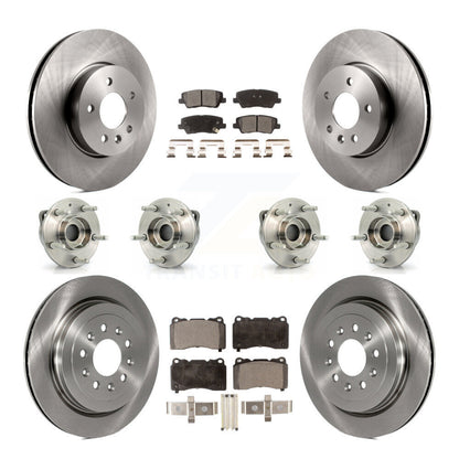 Kit de plaquettes de Rotor de frein, roulement de moyeu avant et arrière (10 pièces) pour Cadillac ATS AW 2013 – 2015
