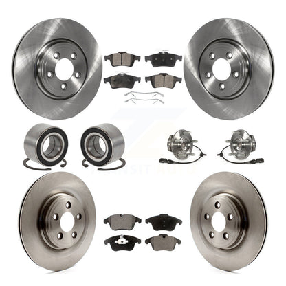 Kit de rotors et plaquettes de frein à disque, roulement de moyeu avant et arrière, 10 pièces, pour Jaguar X