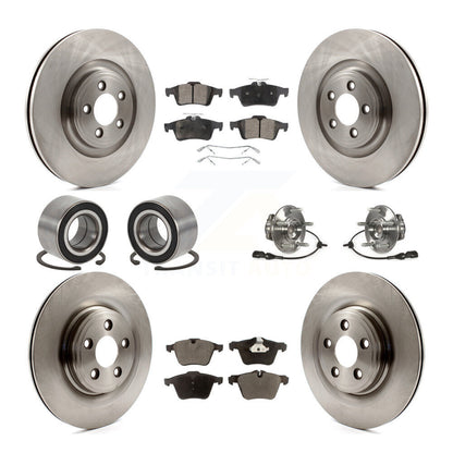 Kit de chaussures de plaquettes de Rotor de frein à disque de roulement de moyeu avant et arrière (10 pièces) pour Jaguar XF XJ X