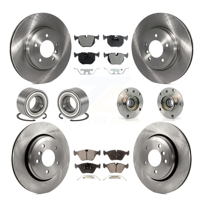 Kit de Rotor de frein à disque et de patins de roulement de moyeu avant et arrière (10 pièces) pour BMW 330Ci 330