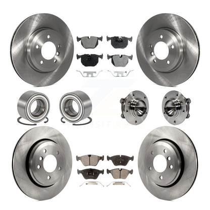 Kit de Rotor de frein à disque et de patins de roulement de moyeu avant et arrière (10 pièces) pour BMW 330C 2006