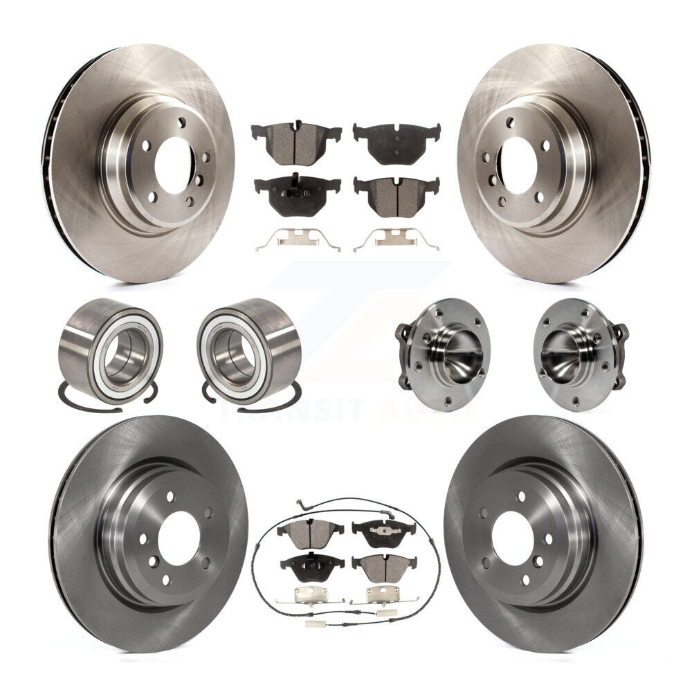 Kit de Rotor de frein et de patins de roulement de moyeu avant et arrière (10 pièces) pour BMW 335i 335is 335