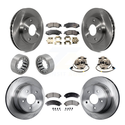 Kit de chaussures de plaquettes de Rotor de frein, roulement de moyeu avant et arrière (10 pièces) pour Chevrolet GMC Blaze