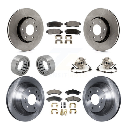 Kit de Rotor de frein et de patins de roulement de moyeu avant et arrière (10 pièces) pour Chevrolet GMC Envo