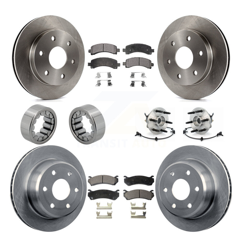Kit de patins de Rotor de frein, roulement de moyeu avant et arrière (10 pièces) pour Chevrolet Express GM
