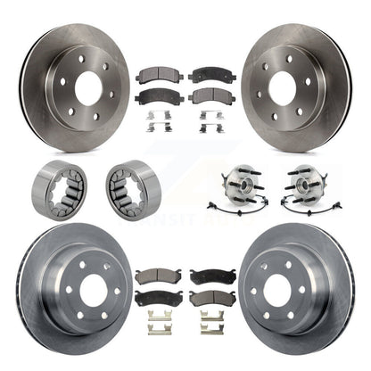 Kit de patins de Rotor de frein, roulement de moyeu avant et arrière (10 pièces) pour Chevrolet Express GM