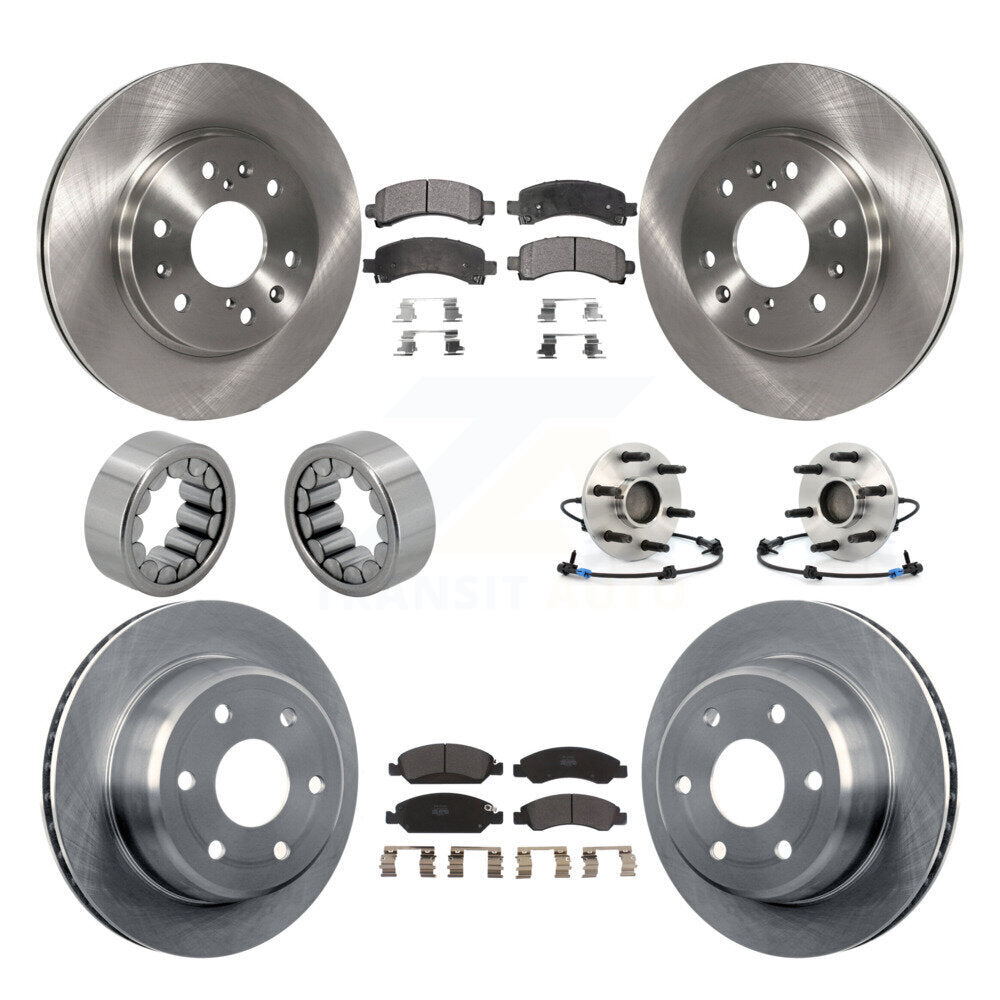Kit de patins de Rotor de frein, roulement de moyeu avant et arrière (10 pièces) pour Chevrolet Express GM