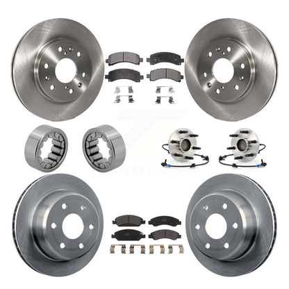 Kit de patins de Rotor de frein, roulement de moyeu avant et arrière (10 pièces) pour Chevrolet Express GM